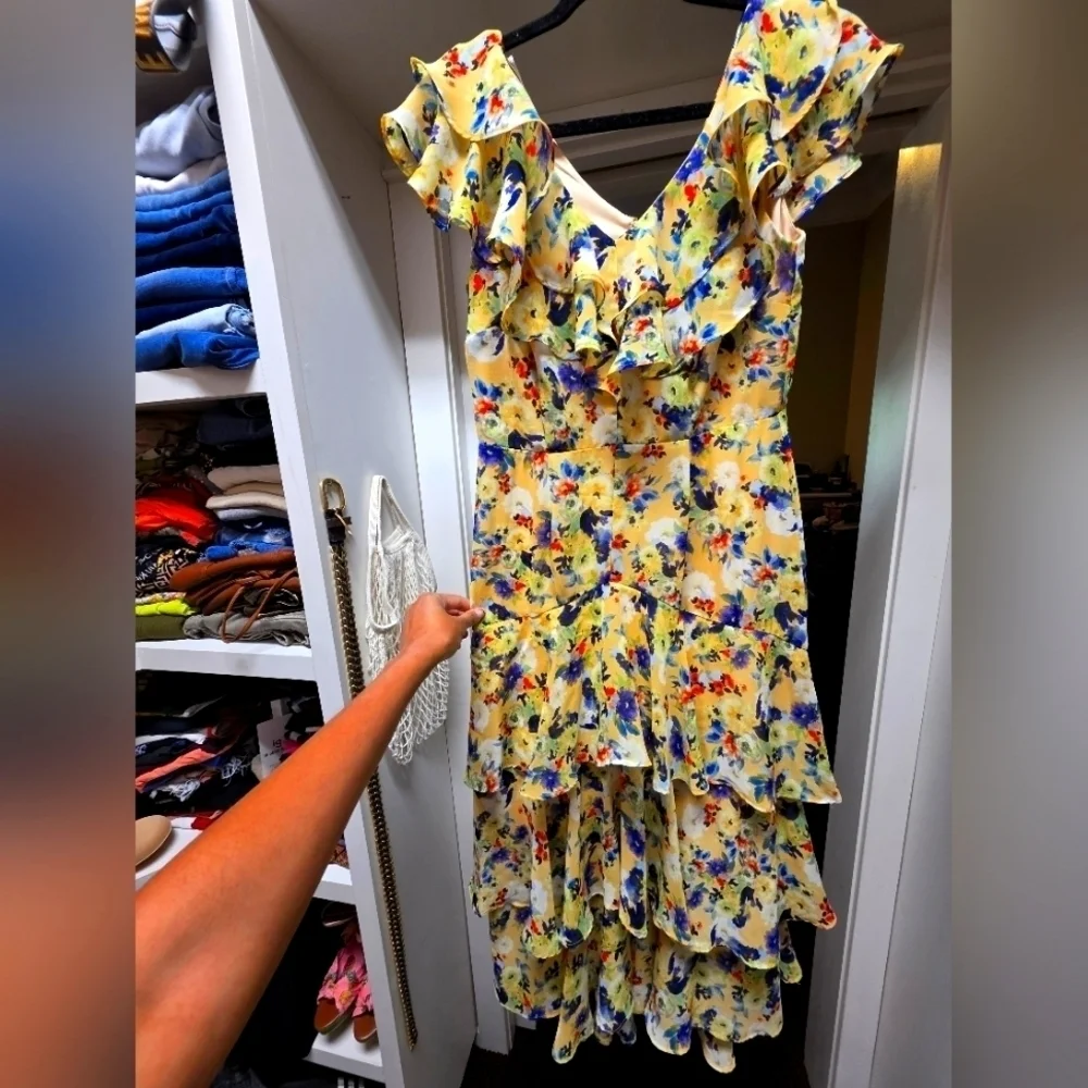 Floral Ruffle Dress - Picture 1 of 5